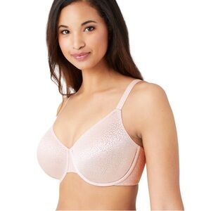 WACOAL BACK APPEAL FULL CUP Sparkly Pink Shiny Polka Dots Underwire Bra